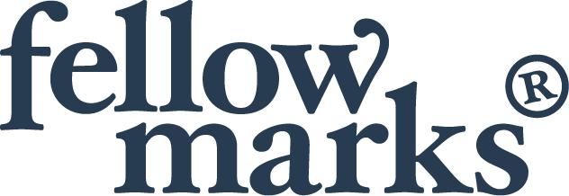 fellowmarks logo vertical blue png